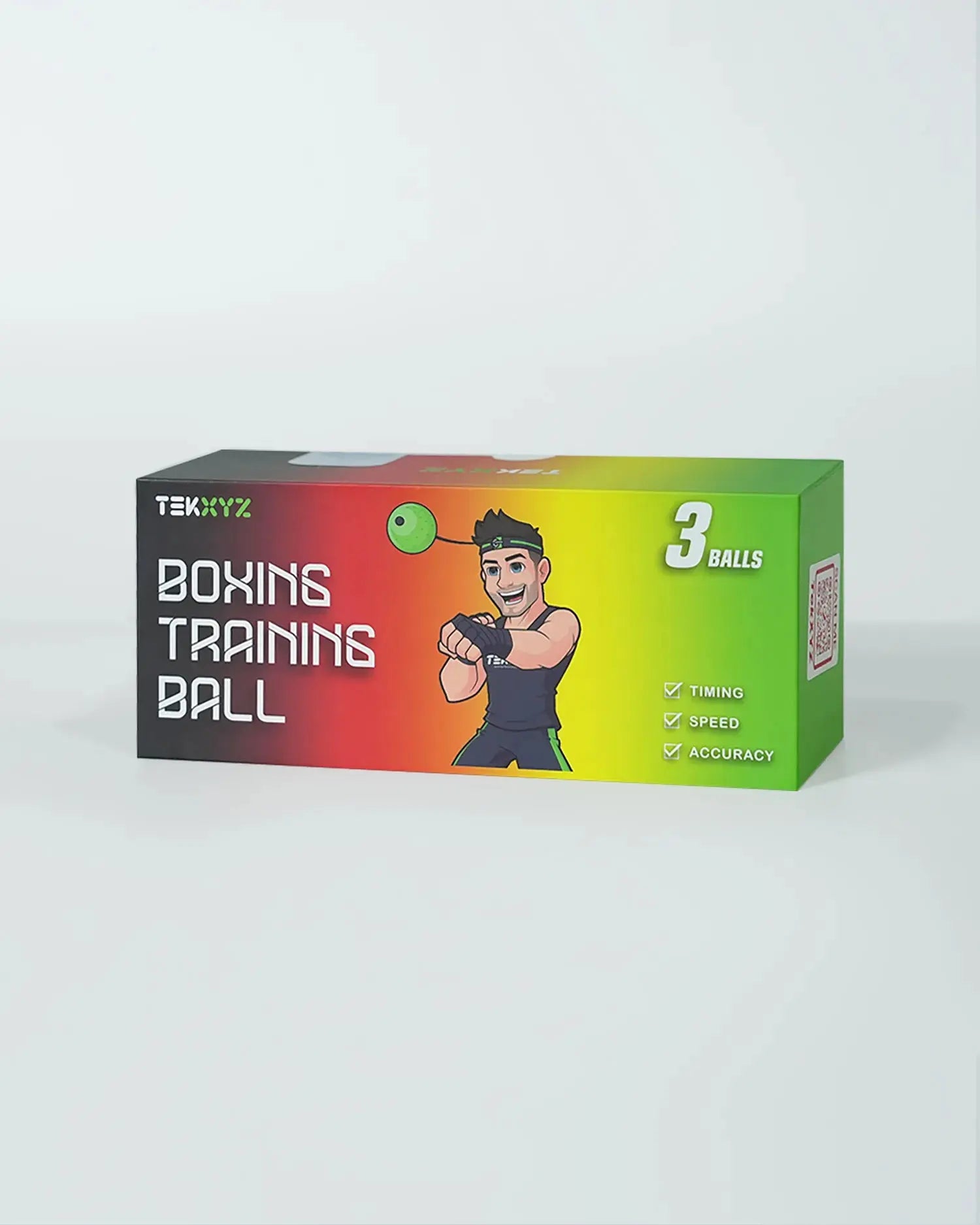 TekXYZ Boxing Reflex Ball in 3-Ball Set - Front View