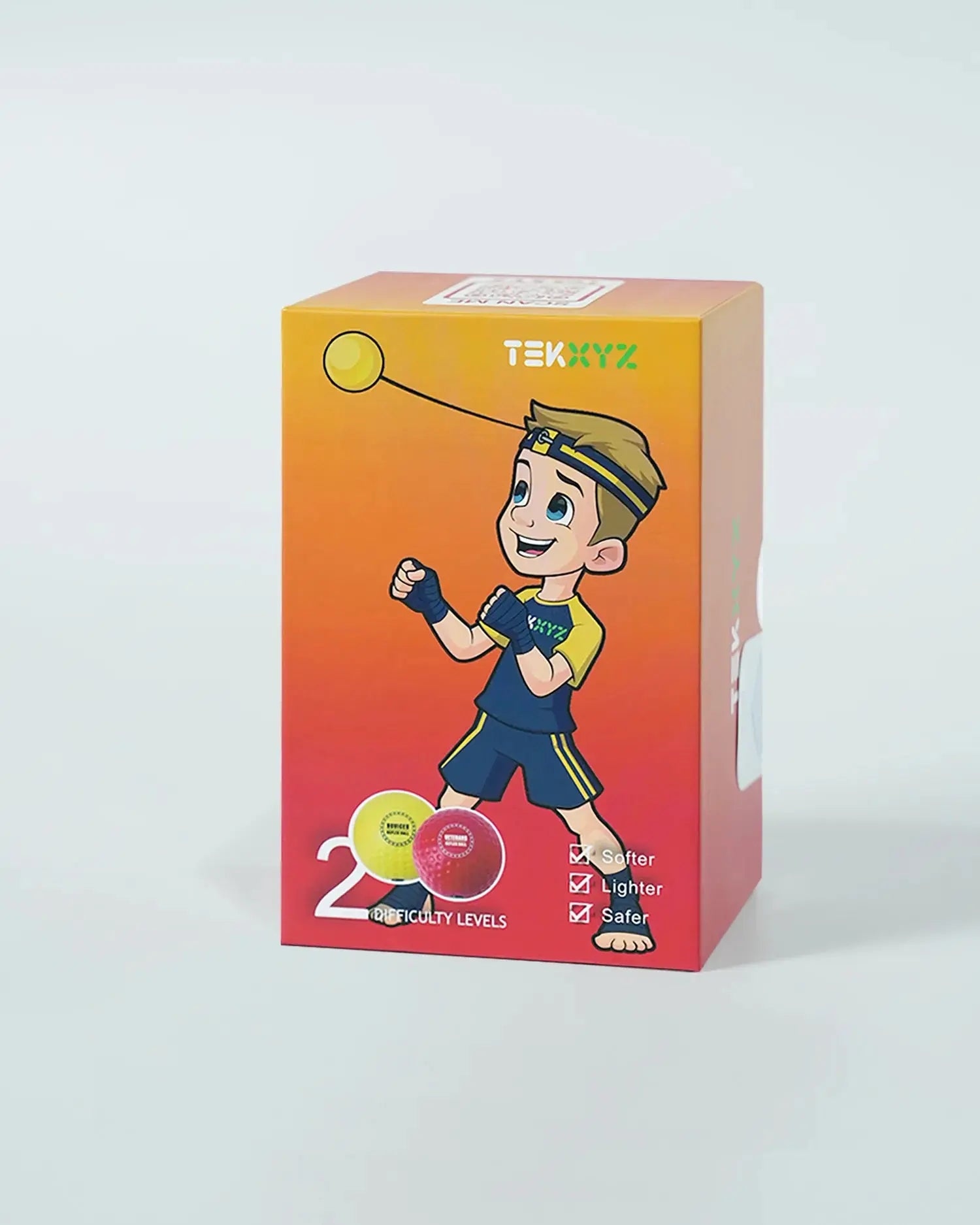 TekXYZ Boxing Reflex Ball in Kid 2-Ball Set - Front View