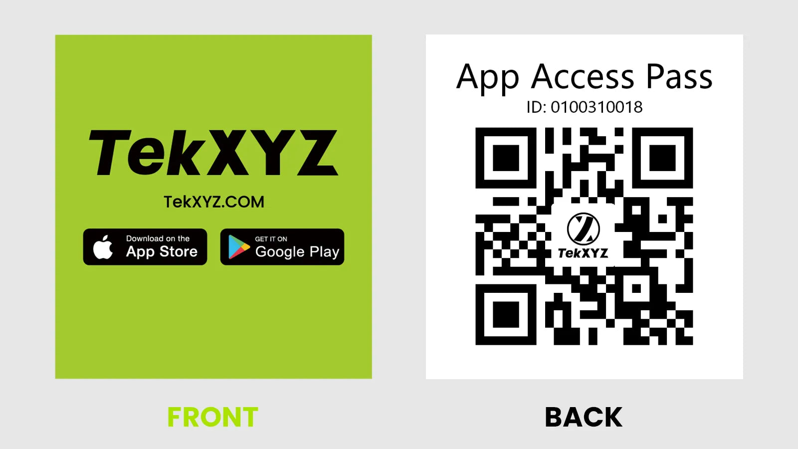 TekXYZ app access pass