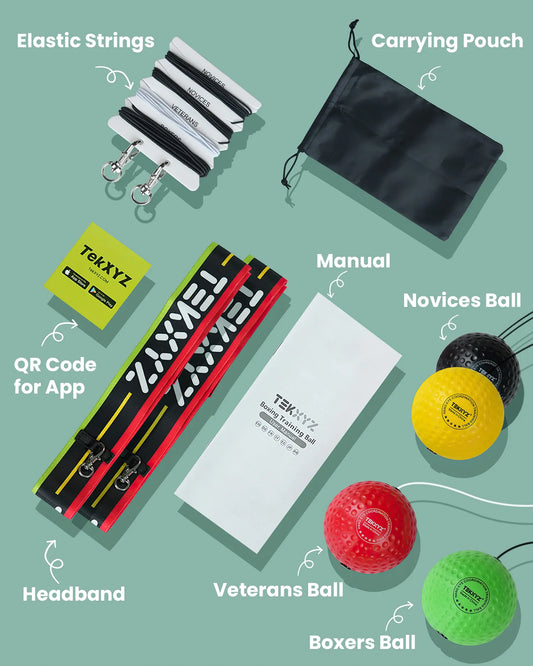 TEKXYZ Boxing Reflex Ball - Family Pack