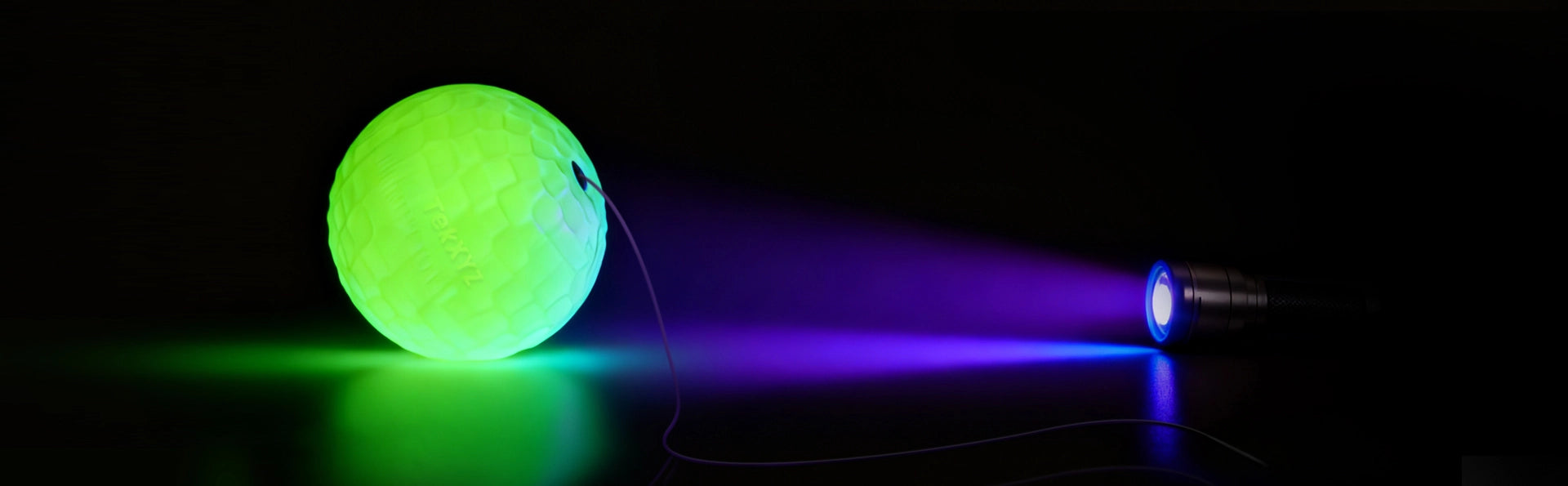 GlowFlexball with a UV light 